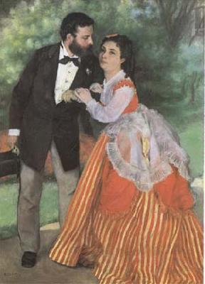 Pierre-Auguste Renoir The Painter Sisley and his Wife (mk09) Spain oil painting art